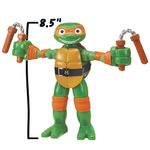 Figura Tortugas Ninja TMNT Michelangelo Stretch N Shout con Sonido