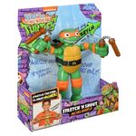 Figura Tortugas Ninja TMNT Michelangelo Stretch N Shout con Sonido