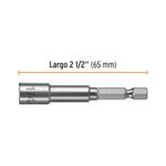 Adaptador Dado Magnético de 1/4 Plg 5 Piezas