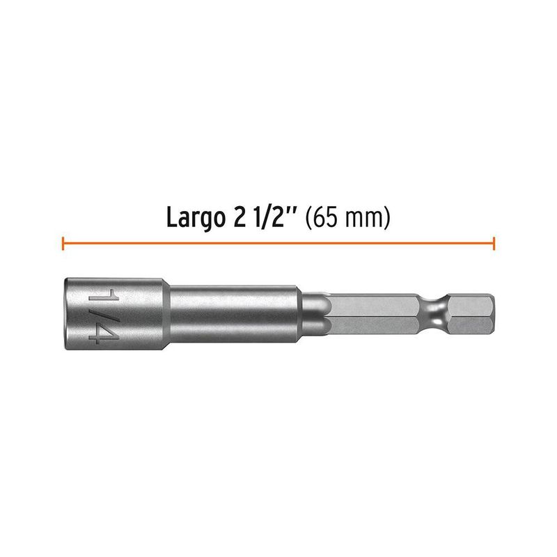 Adaptador Dado Magnético de 1/4 Plg 5 Piezas