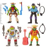 Pack de 4 Figuras Tortugas Ninja TMNT Turtles in Disguise con Accesorios