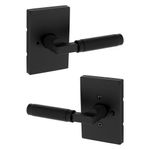 Manija Recta para Baño con Textura Moleteada Acabado Satinado Color Negro