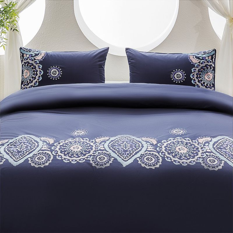 Funda Duvet King 100% Algodón 200 Hilos con 2 Fundas Diseño Meera