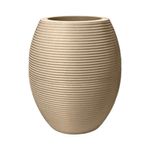 Maceta Riscatto Ovalada Decorativa de 52 cm Color Arena