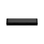 Estante de Pared Horizontal Adhesivo para Baño Color Negro