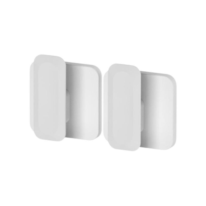 Set de 2 Ganchos de Pared Adhesivos para Baño Color Blanco