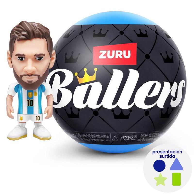 Cápsula Coleccionable FIFA World Cup Ballers Serie 1 con Figura de Jugador, Balón y Accesorios - Presentación Surtida