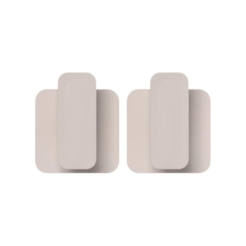 Set de 2 Ganchos de Pared Adhesivos para Baño Color Beige