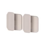 Set de 2 Ganchos de Pared Adhesivos para Baño Color Beige