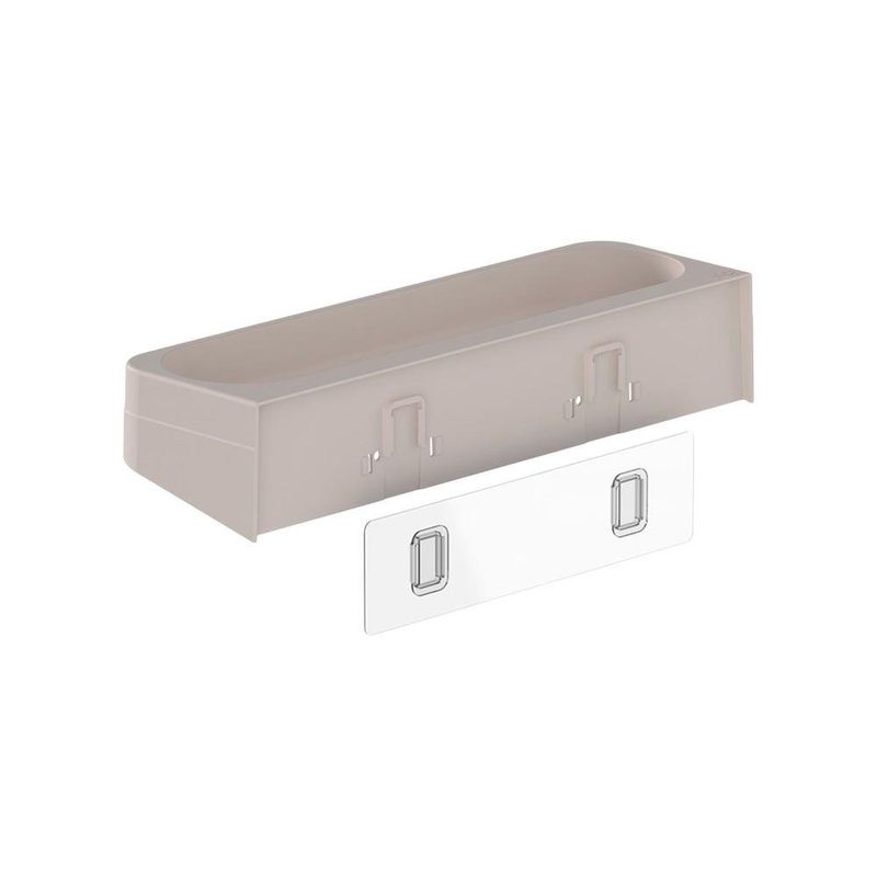 Estante de Pared Horizontal Adhesivo para Baño Color Beige