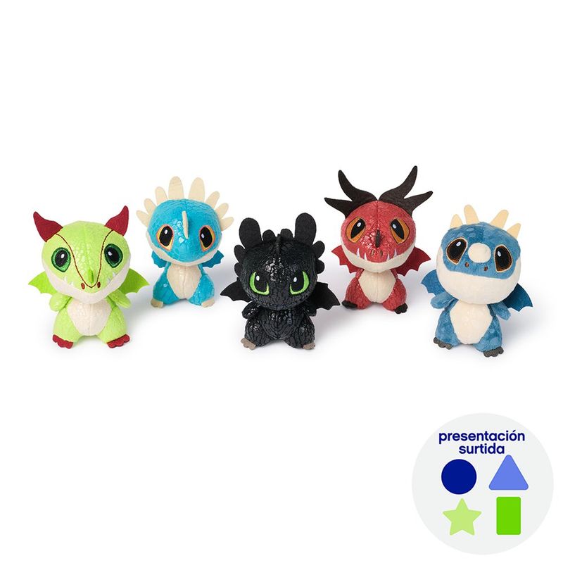 Mini Peluche Coleccionable de Cómo Entrenar a Tu Dragón de 3 Plg - Presentación Surtida