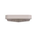 Estante de Pared de Esquina Adhesivo para Baño Color Beige