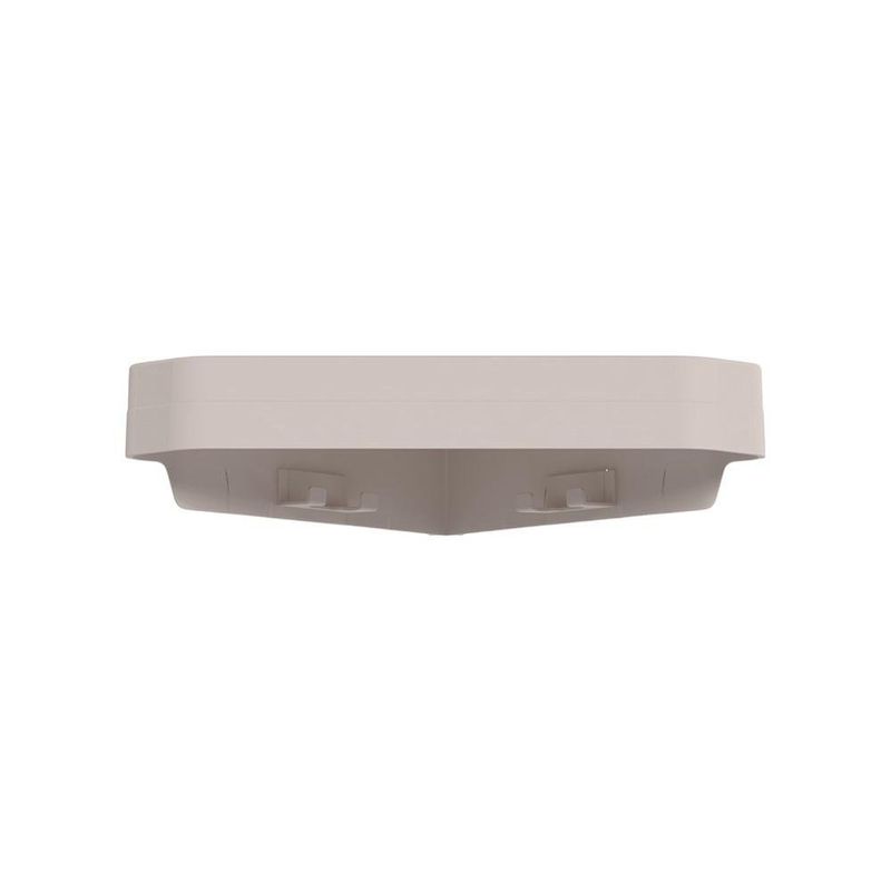 Estante de Pared de Esquina Adhesivo para Baño Color Beige