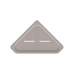 Estante de Pared de Esquina Adhesivo para Baño Color Beige