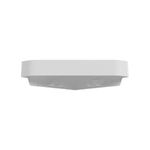 Estante de Pared de Esquina Adhesivo para Baño Color Blanco