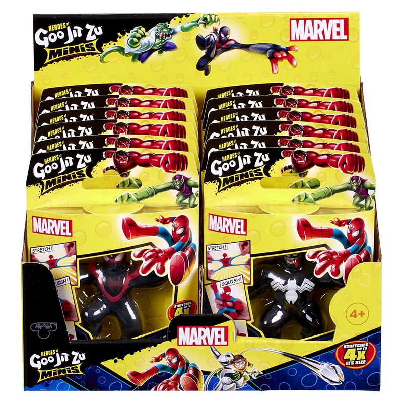 Figura Elástica Goo Jit Zu Marvel Minis Stretch Héroes Diseño Surtido