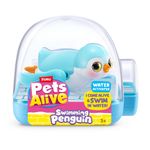 Figura de Mascota Acuática Pets Alive Pingüino Nadador Activado por Agua - Presentación Surtida