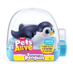 Figura de Mascota Acuática Pets Alive Pingüino Nadador Activado por Agua - Presentación Surtida