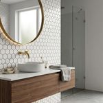 Malla Decorativa Hexa de 29 x 25 cm Color Blanco