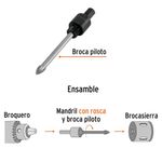 Adaptador para Broca Sierra Diamante de 3/8 Plg