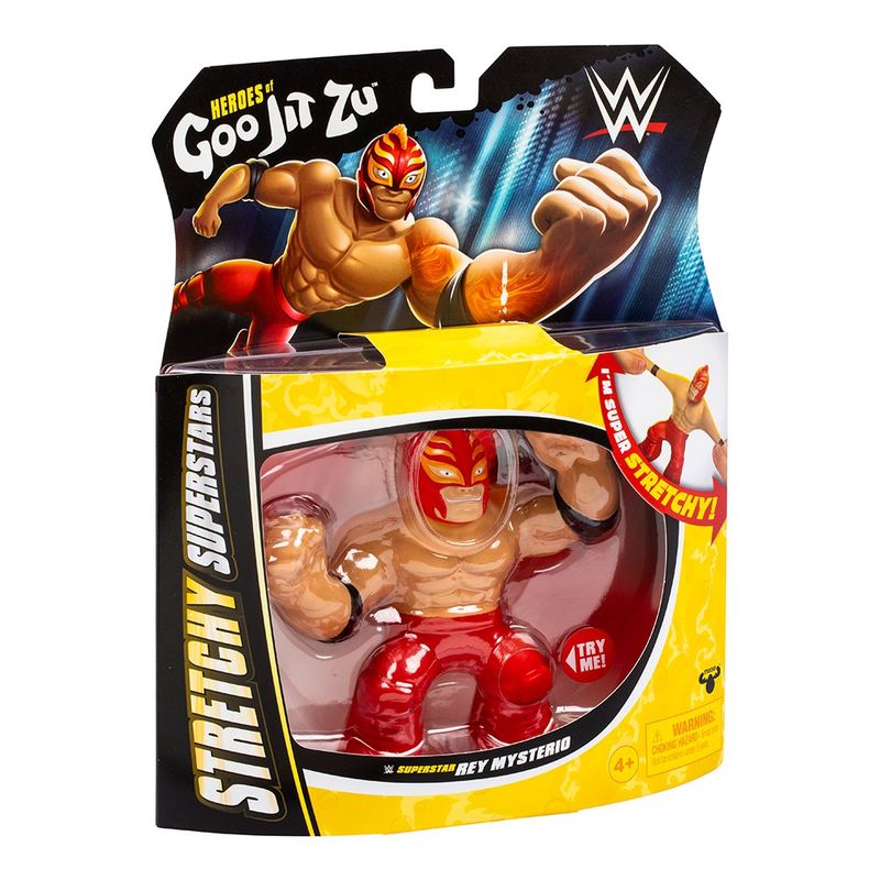 Figura Elástica Goo Jit Zu WWE Superstars Stretch Héroes Diseño Surtido