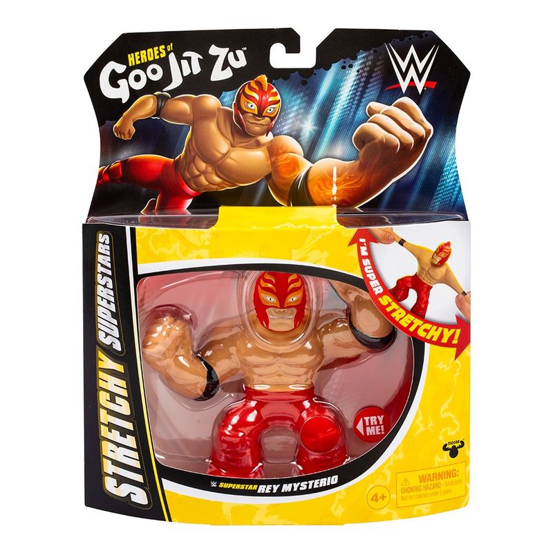 Figura Elástica Goo Jit Zu WWE Superstars Stretch Héroes Diseño Surtido