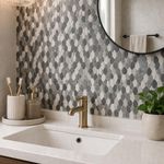 Malla Decorativa Kyoto de 30 x 30 cm Color Gris
