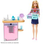 Set De Lavaplatos Para Muñeca - Barbie