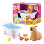 Set Pets Alive Mamá Capibara con Bebés Sorpresa, Tina y Patito Magnético