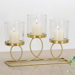 Candelero Dorado para 3 Velas
