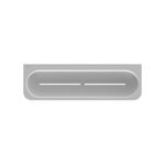 Estante de Pared Horizontal Adhesivo para Baño Color Blanco