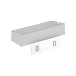 Estante de Pared Horizontal Adhesivo para Baño Color Blanco
