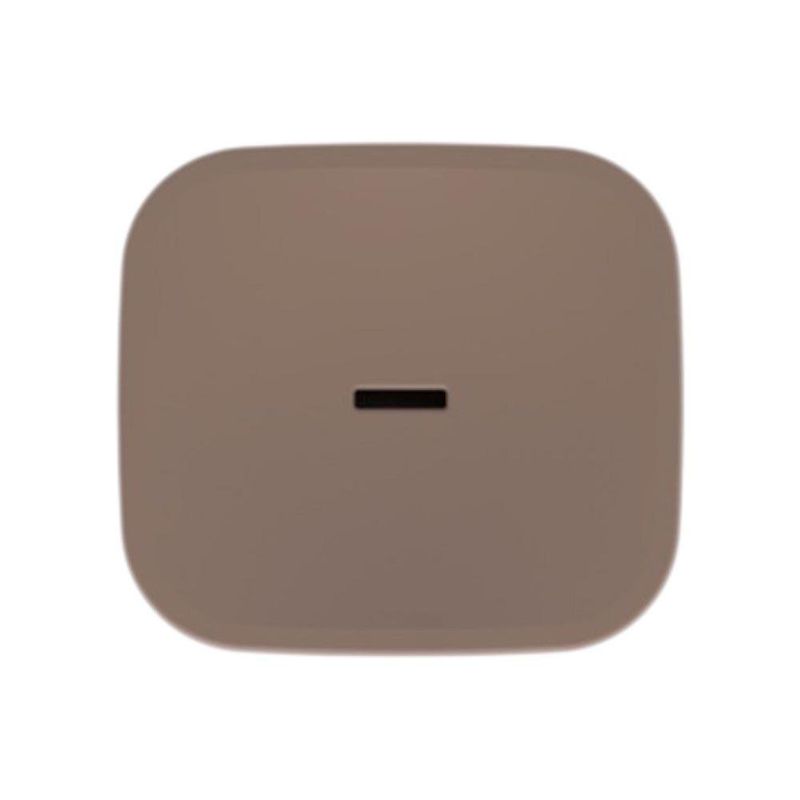 Jabonera de Baño con Tapadera Color Marrón