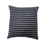 Cojín Decorativo Relleno Tipo Tejido 45 x 45 cm Cuadrado Color Azul y Blanco