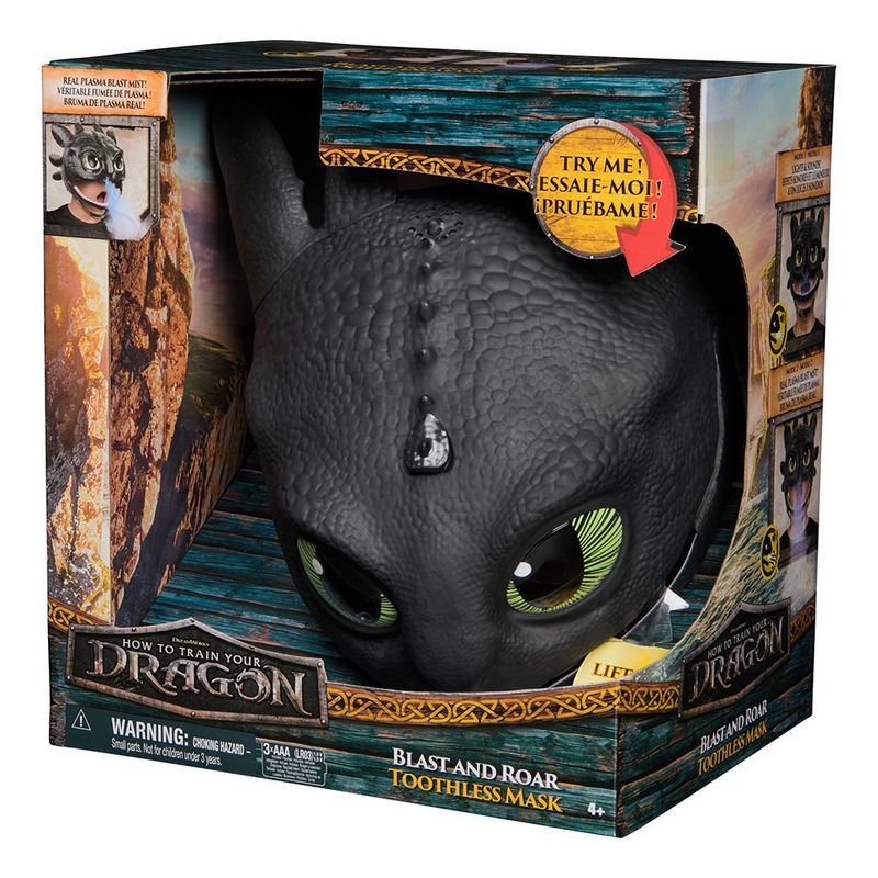 Máscara de Chimuelo Blast and Roar Cómo Entrenar a Tu Dragón con Luz, Sonido y Niebla
