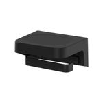 Porta Rollo Adhesivo de Papel Higiénico para Baño Color Negro