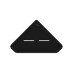 Estante de Pared de Esquina Adhesivo para Baño Color Negro