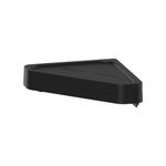 Estante de Pared de Esquina Adhesivo para Baño Color Negro
