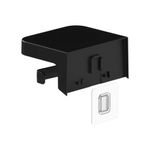 Porta Rollo Adhesivo de Papel Higiénico para Baño Color Negro