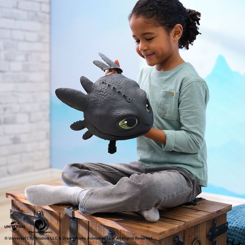 Máscara de Chimuelo Blast and Roar Cómo Entrenar a Tu Dragón con Luz, Sonido y Niebla