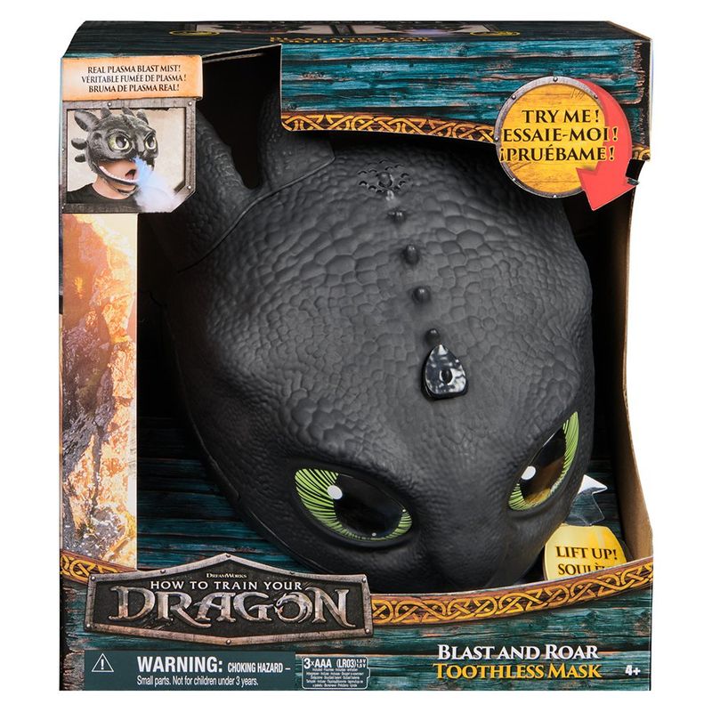 Máscara de Chimuelo Blast and Roar Cómo Entrenar a Tu Dragón con Luz, Sonido y Niebla