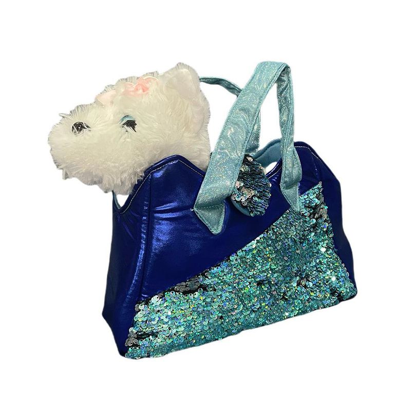 Bolsa Azul con Peluche Perrito
