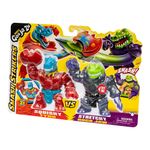 Figura Elástica Goo Jit Zu Smash Strikers Pack Doble Tyro vs Rock Jaw