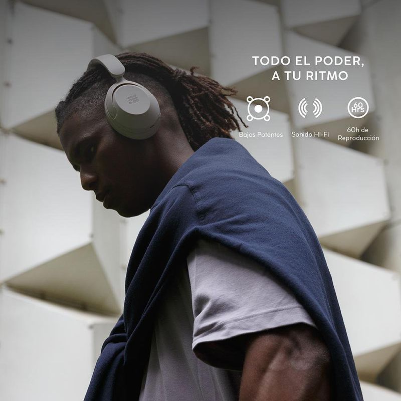 Cubitt Power Headphones ANC Híbrida Blanco