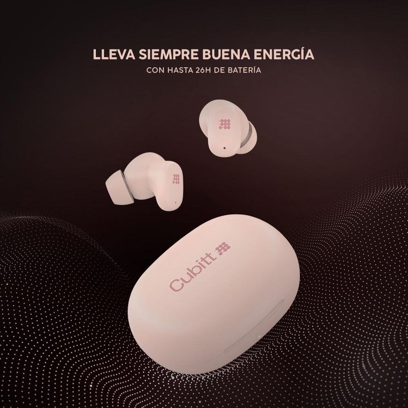 Power Buds Audífonos Inalámbricos ANC Rosa