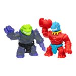Figura Elástica Goo Jit Zu Smash Strikers Pack Doble Tyro vs Rock Jaw