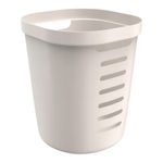 Cesta Cube Flex Plástica de 46 Litros para Organización y Lavandería Color Beige