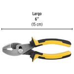 Alicate Tipo Mecánico con Mango Comfort Grip de 6 Plg
