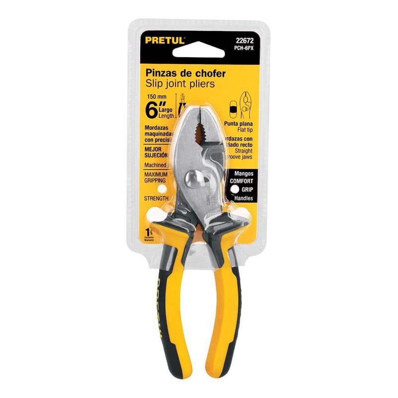 Alicate Tipo Mecánico con Mango Comfort Grip de 6 Plg