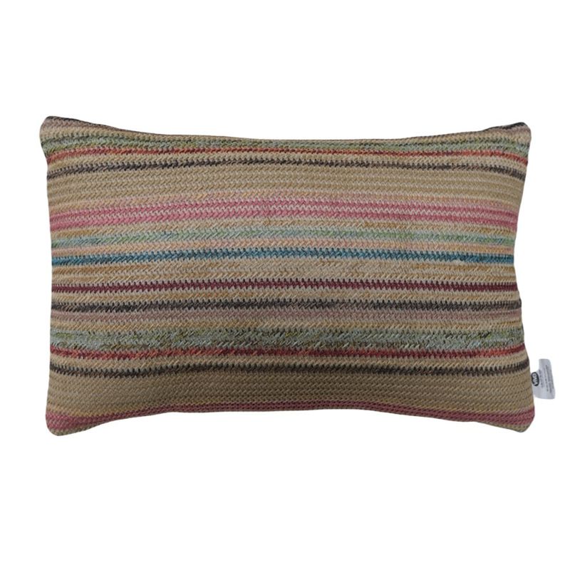 Cojín Decorativo Relleno Tipo Tejido Rectangular 50 x 30 cm Multicolor